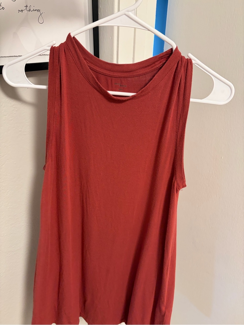 Daily Ritual Rust Red Crewneck Tank Dress - Picture 6 of 8